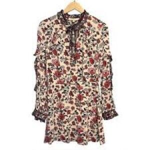 Dance & Marvel Floral Long Sleeve Dress